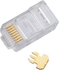 Prizë rrjeti RJ45 UTP Category 5e ALANTEC WT118, komplet 100 copë, transparent