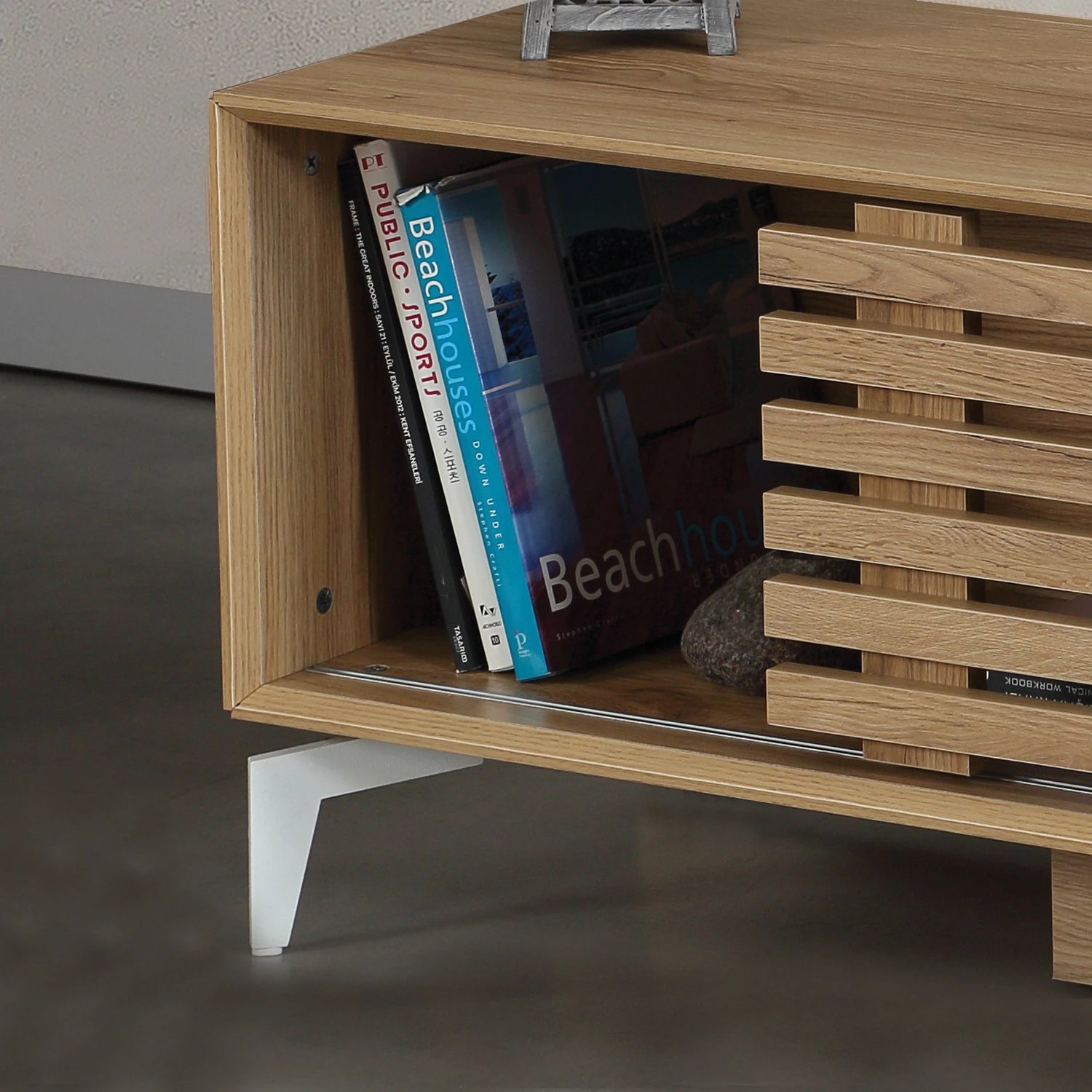 Komodë TV Hanah Home, Lulu, ngjyrë lisi