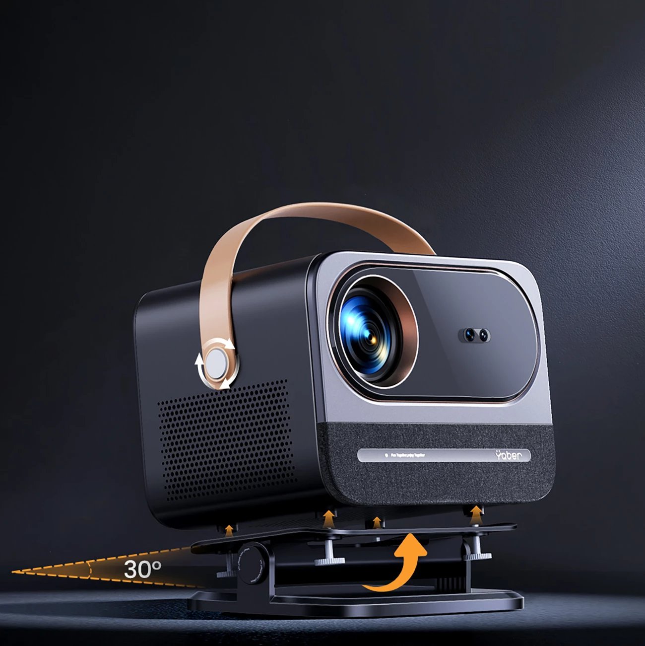 Projektor multimedial Yaber U12, FullHD 1080p, 700 ANSI Lumens, Dolby Audio, i zi