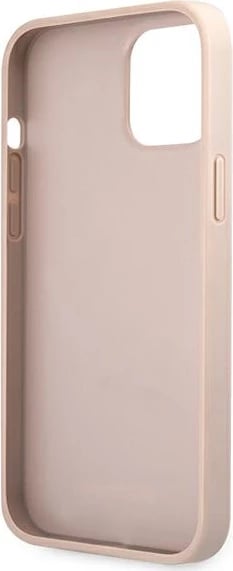 Mbështjellës Guess GUHCP12M4GMGPI për iPhone 12/12 Pro 6.1", rozë, hardcase 4G Big Metal Logo