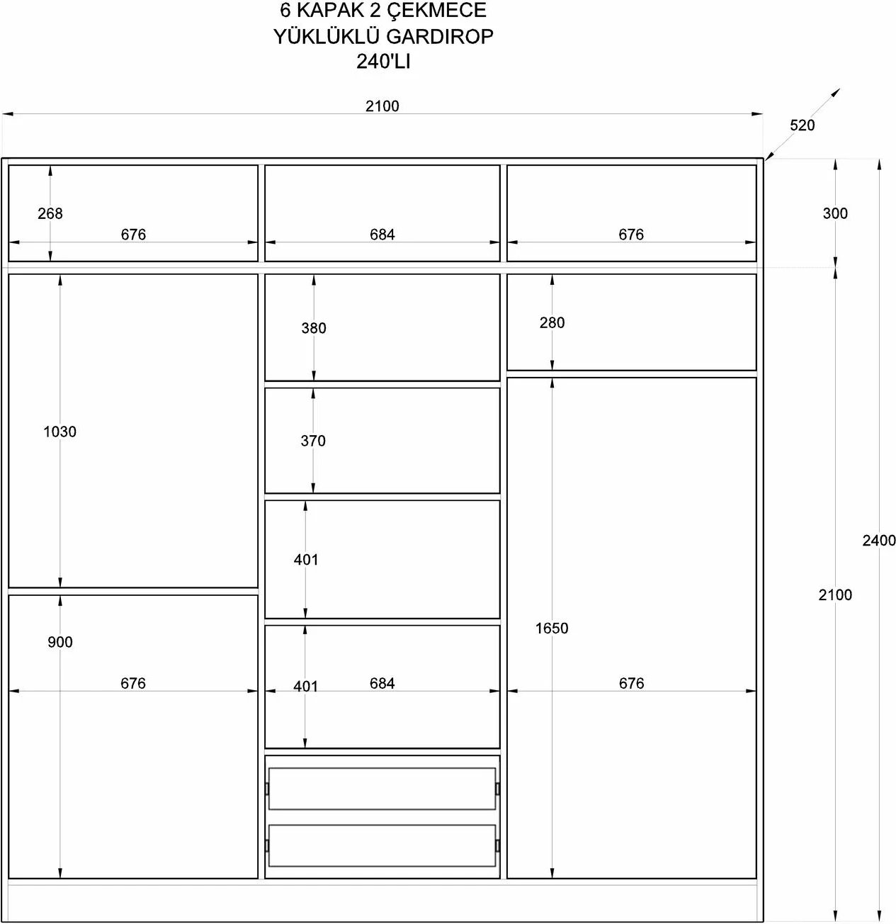 Dollap Skye Decor, ngjyrë e bardhë mat, RB-185-16