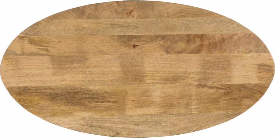 Tavolinë kafeje Skorpio, dru arre, këmbë metalike të zeza, 120x60x45cm