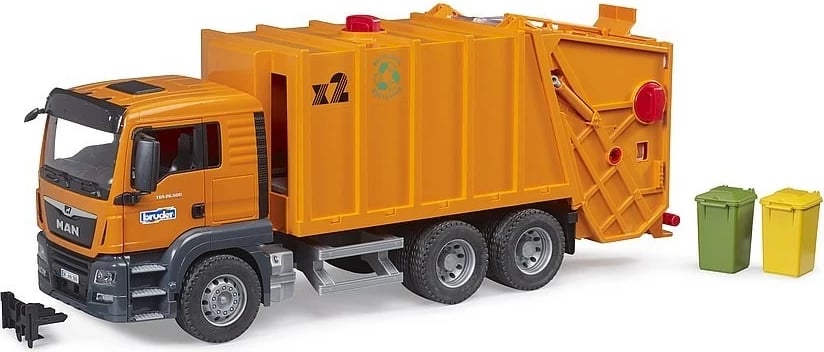 Kamion lodër MAN TGS Rear loader, Portokalli