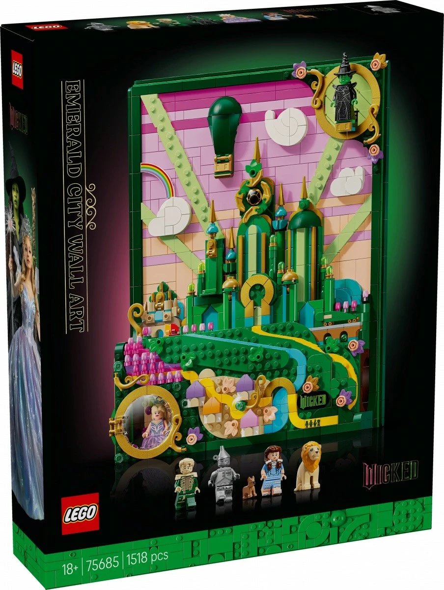 Set ndërtimi, LEGO, 75685 Wicked Emerald City Picture, 1518 pjesë, 32x25x8 cm