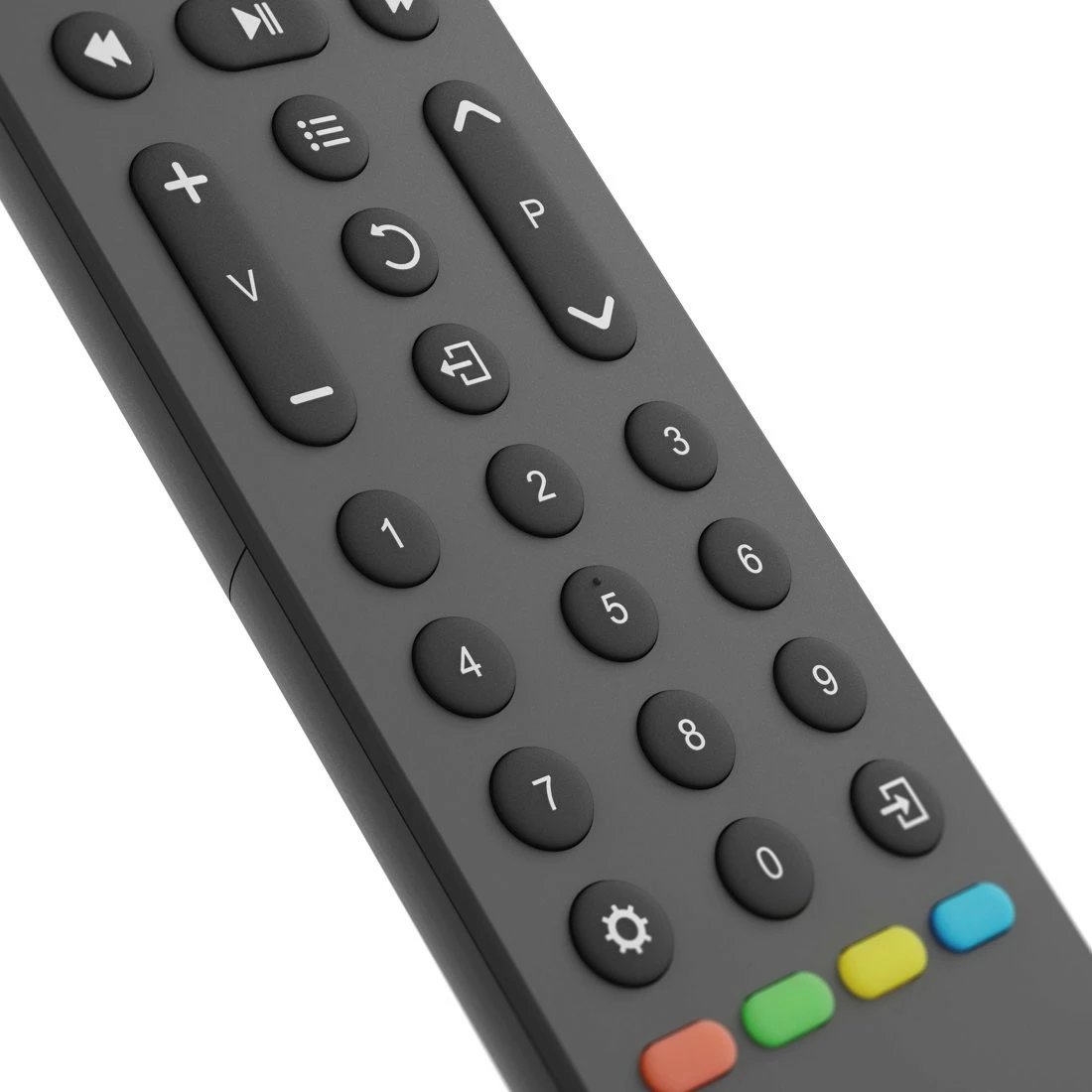 Pilot universal Hama 221055 për TV, 8 pajisje, butona Netflix/Prime Video, i zi