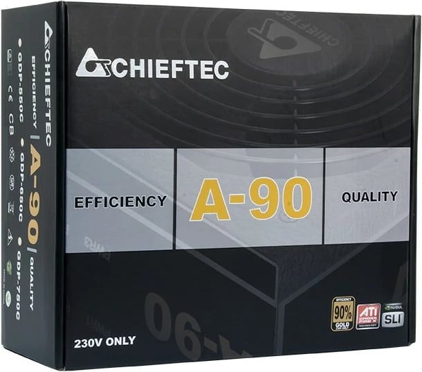 Bateri për kompjuter Chieftec GDP-650C, 650W,  i zi 