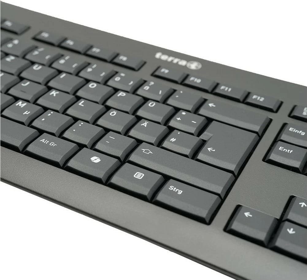 Tastierë Terra TERRA Keyboard 1500, USB, 105 taste, QWERTZ, e zezë
