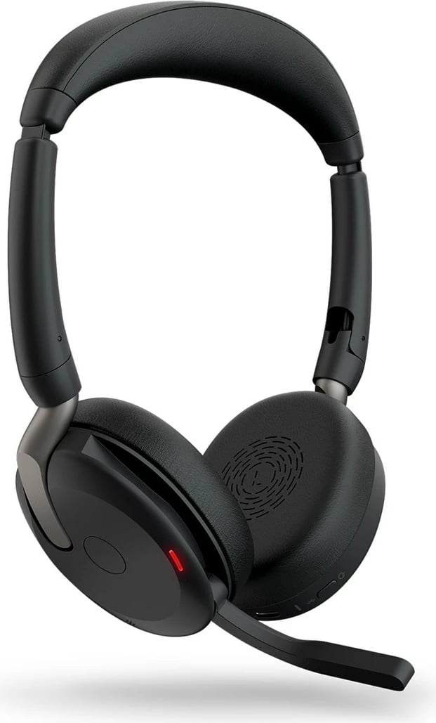 Kufje Jabra Evolve2 65 Flex, wireless, Bluetooth 5.2, me mikrofon të palosshëm, e zezë