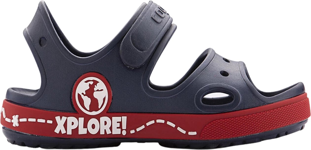 Sandale për fëmijë Coqui, navy-red