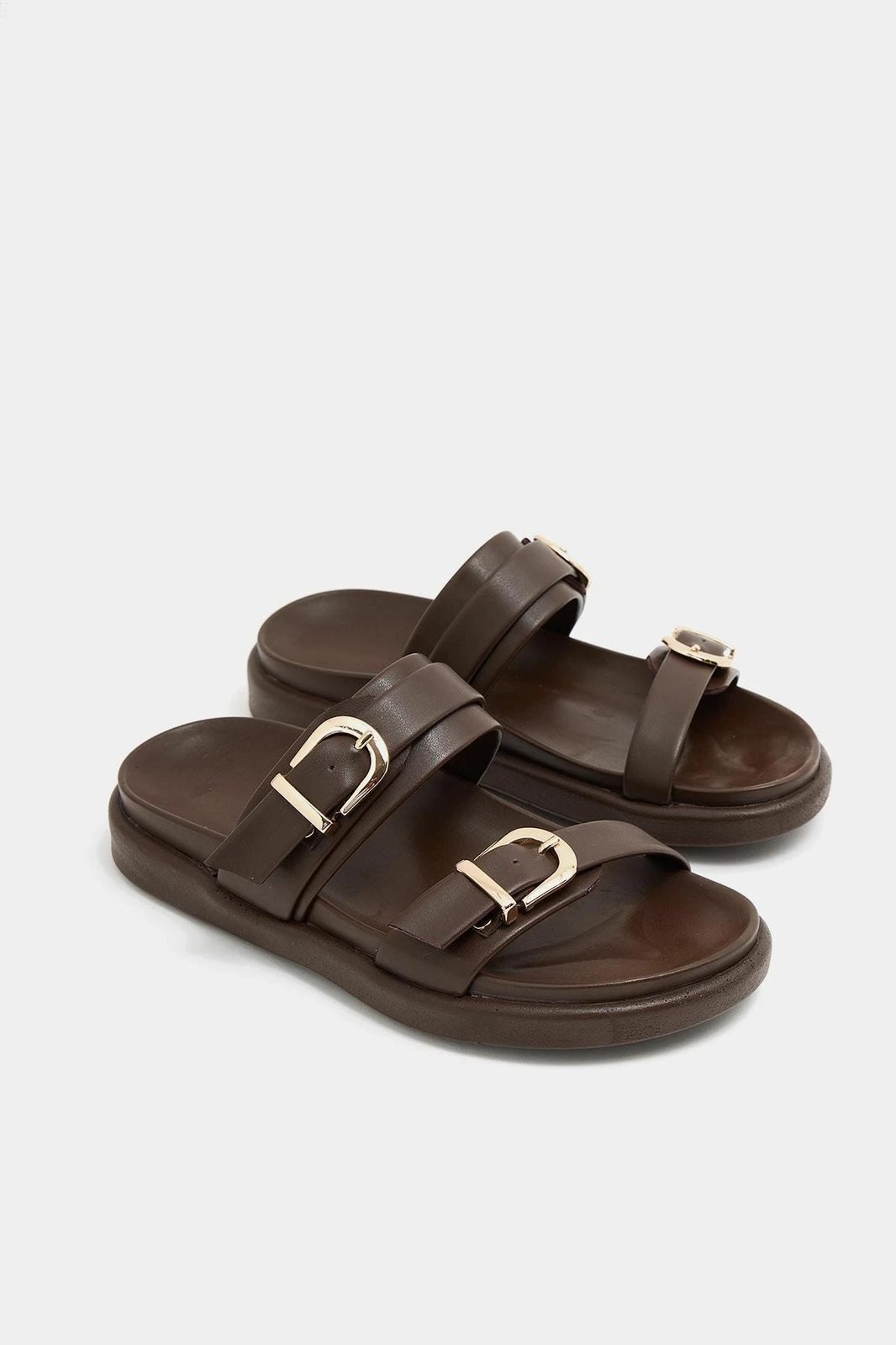 Pantofla për gra, ngjyrë kafe, Jumeon MK1340125YR20-004