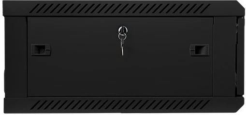 Kasë rrjeti Lanberg WF01-6604-10B, 19" 4U, montim në mur, xham, e zezë