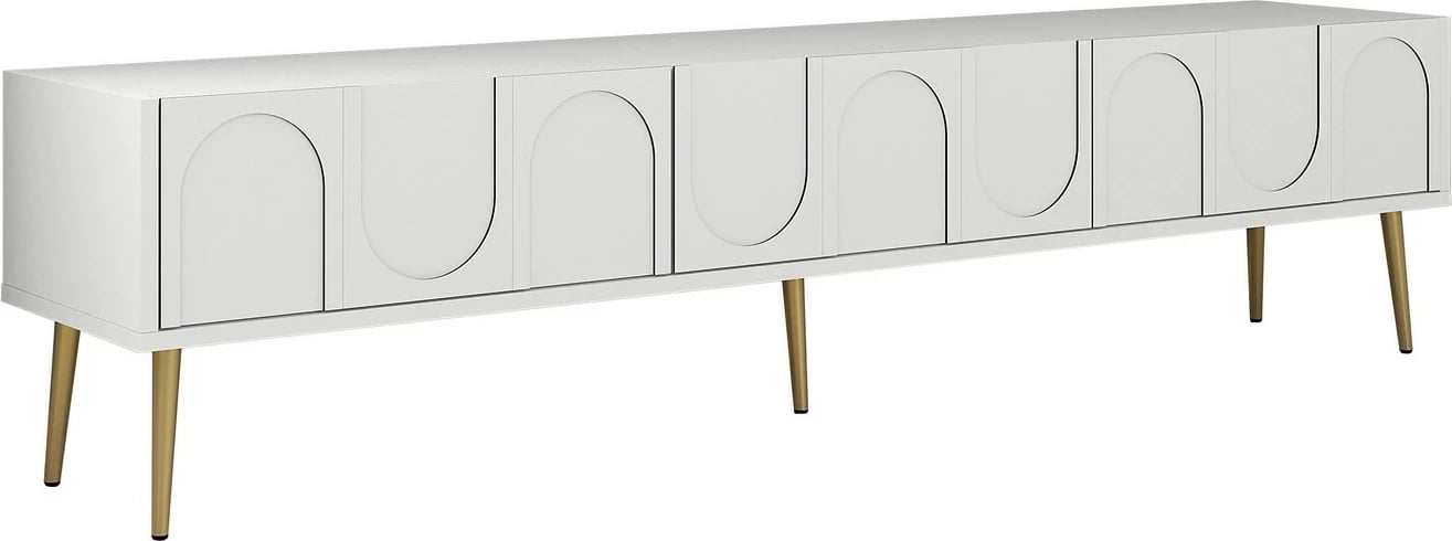 Komodë TV Hanah Home, Lyon 43, e bardhë, e artë