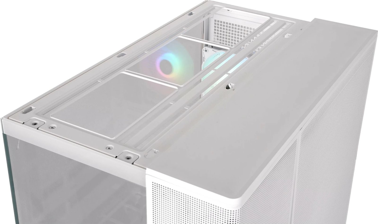 Kasë Thermaltake View 380 XL TG ARGB Snow White, Midi Tower, xham i temperuar, ndriçim ARGB, e bardhë