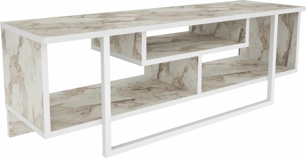 Komodë për TV Skye Decor, Asal 120, ngjyrë e bardhë