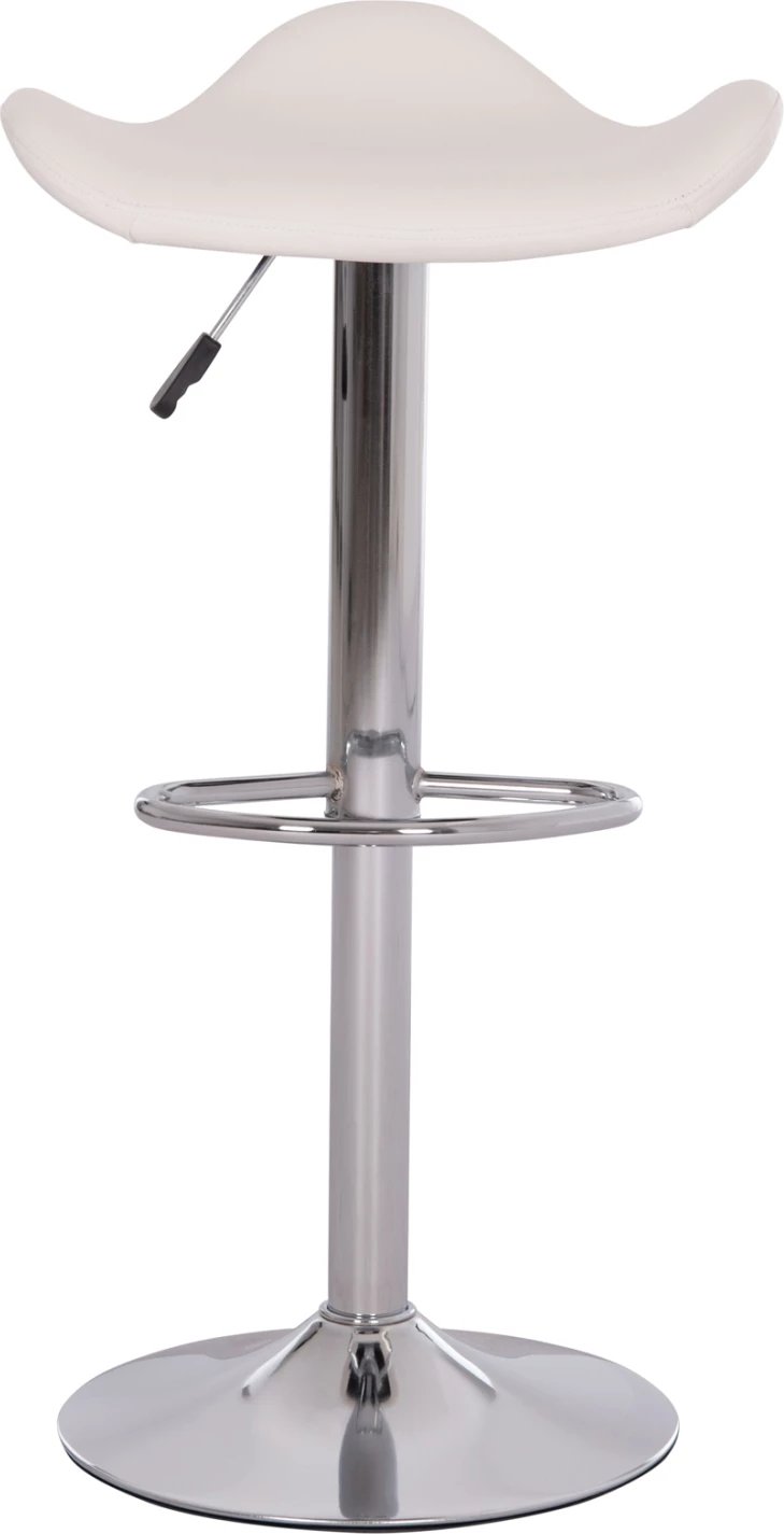 Karrige për bar rrotulluese GANNA, lëkurë PU e bardhë, FH201.22, set prej 2 copë, 44x42x87cm