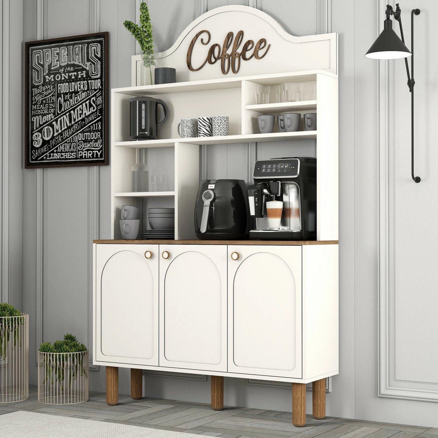 Dollap për kafe, krem, Skye Decor, Bohem 861