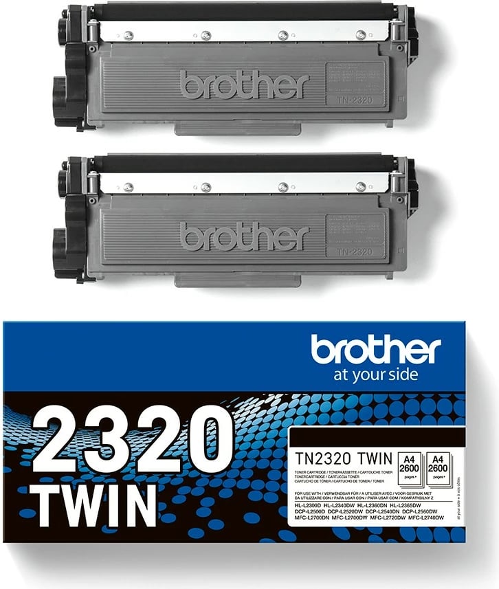 Toner Brother TN-2320TWIN, origjinal, 2 copë, i zi Toner Brother TN-2320TWIN, origjinal, 2 copë, i zi