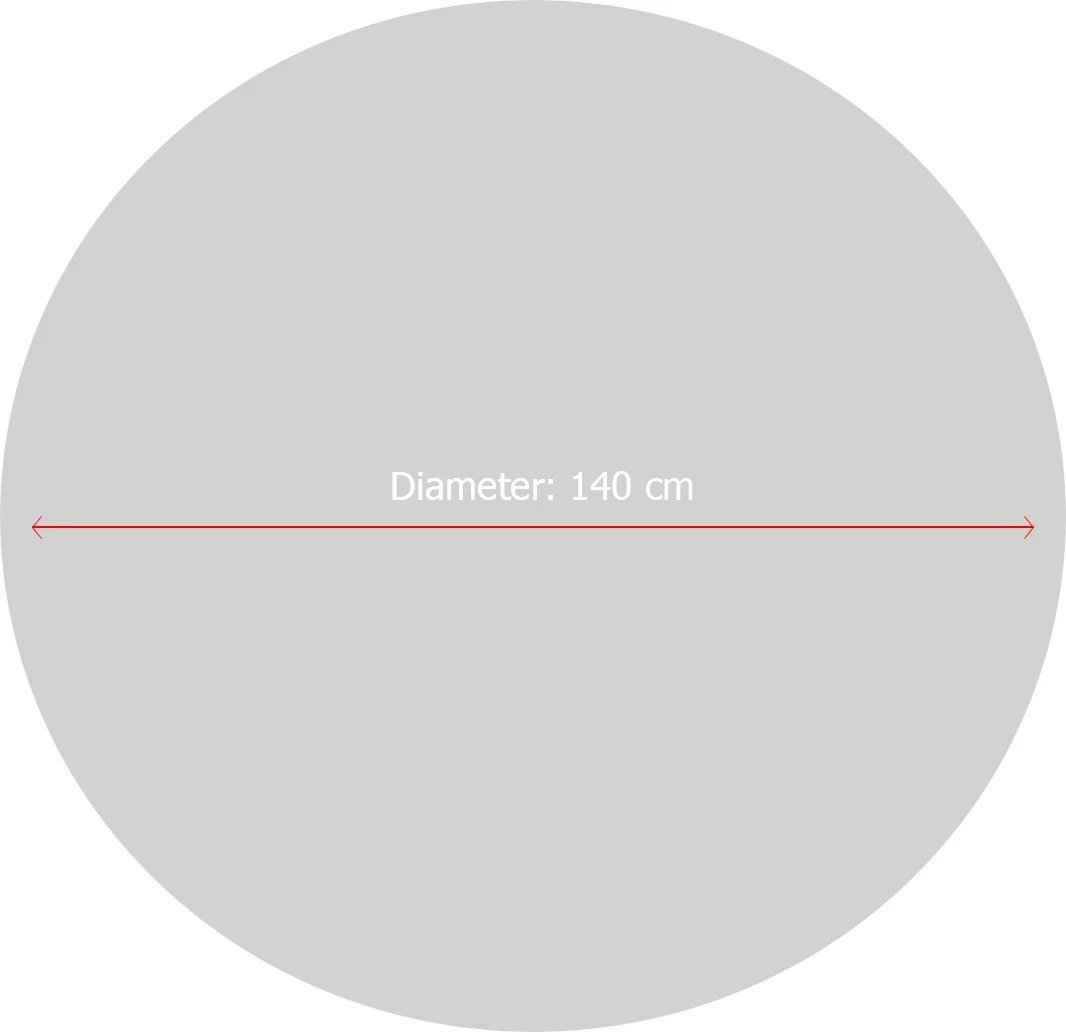 Qilim rrumbullak, dizajn piratësh, shumëngjyrësh, 140 cm