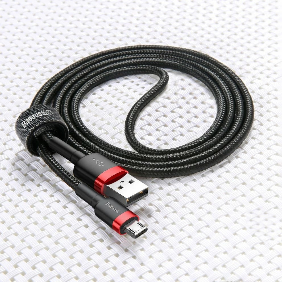 Kabllo Baseus Cafule CAMKLF-HG1, USB në micro USB, 3m, Gri-e zezë