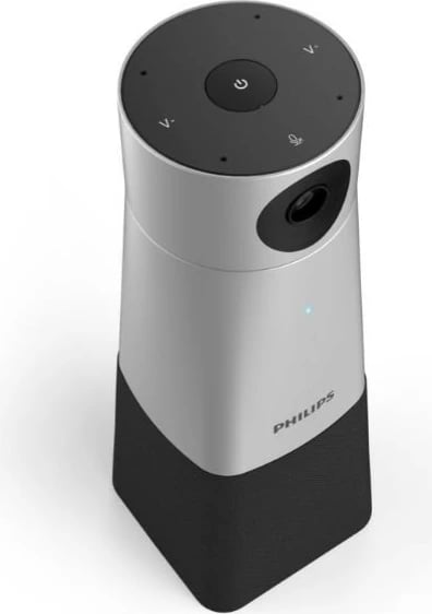 Kamerë konferencash Philips PSE0550/00 me mikrofon të integruar, 4K, Full HD, USB, e zezë/argjendtë Kamerë konferencash Philips PSE0550/00 me mikrofon të integruar, 4K, Full HD, USB, e zezë/argjendtë