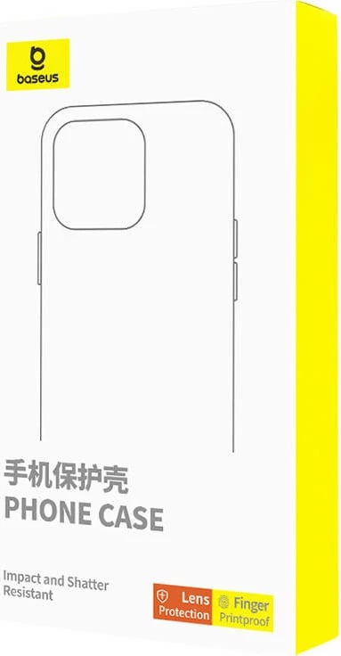 Mbështjellës Baseus Synthetic Fiber për iPhone 15 Pro me xham të temperuar, i zi