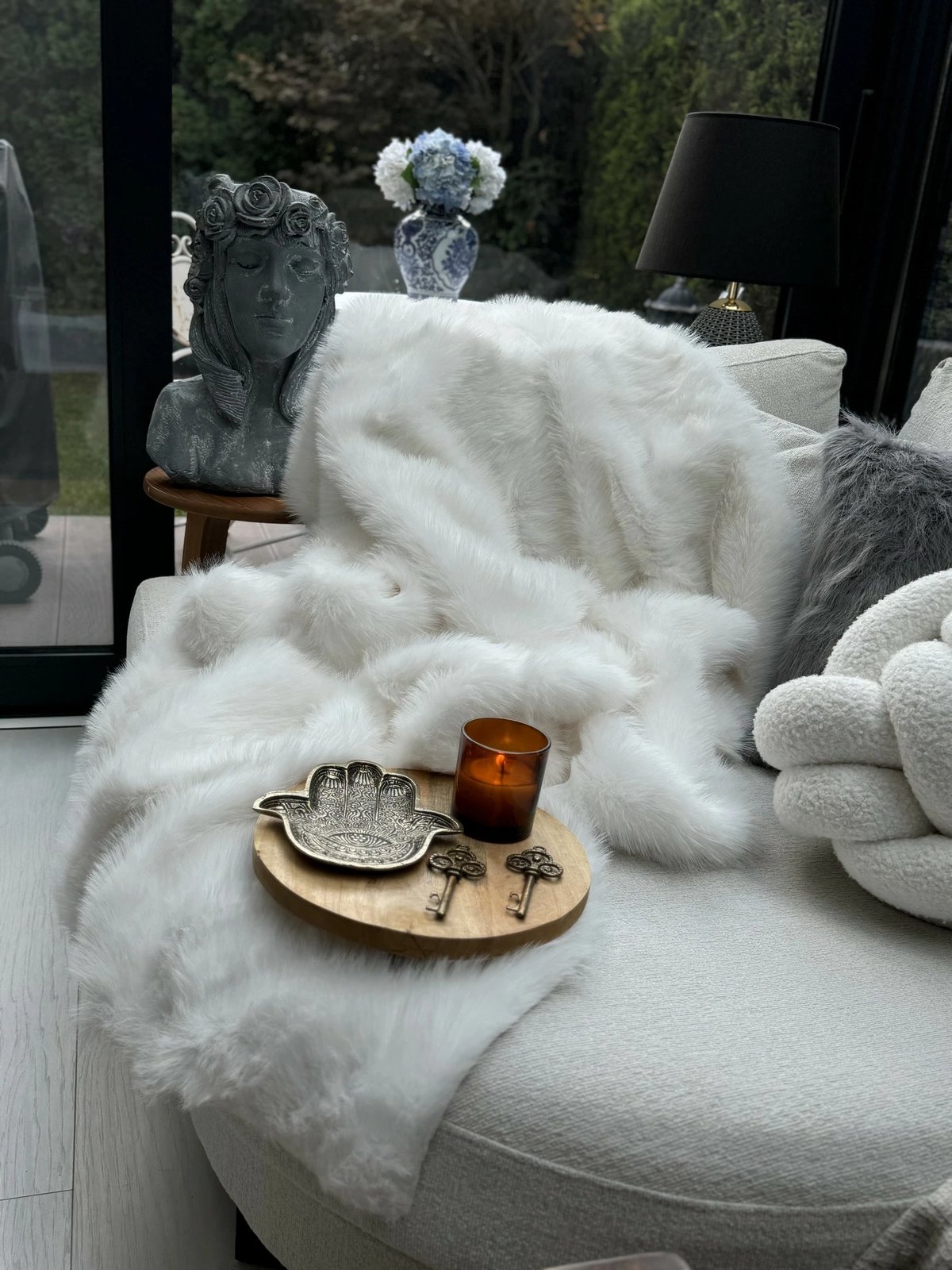 Mbulesë divani Evila Originals, Lolita, e bardhë, 75