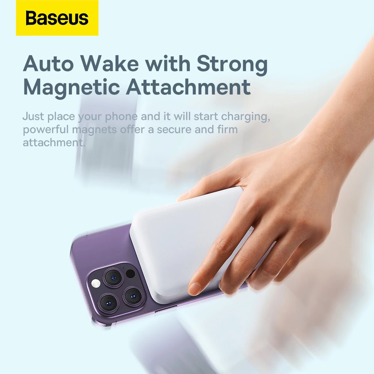 Powerbank Baseus Magnetic Mini 20000 mAh, 20W, USB-C, i bardhë me kabllo USB-C/USB-C