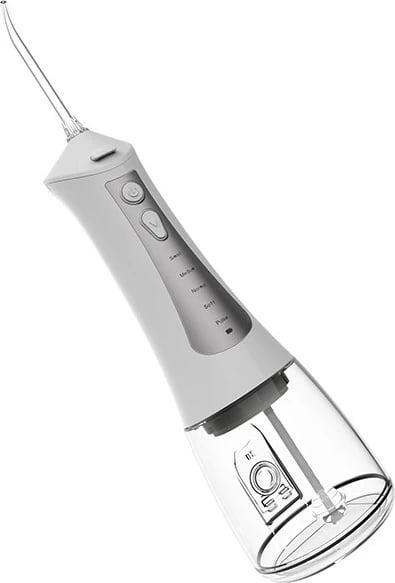 Irigator oral Lafe CleanPRO White, 300 ml, 6 koka, i bardhë