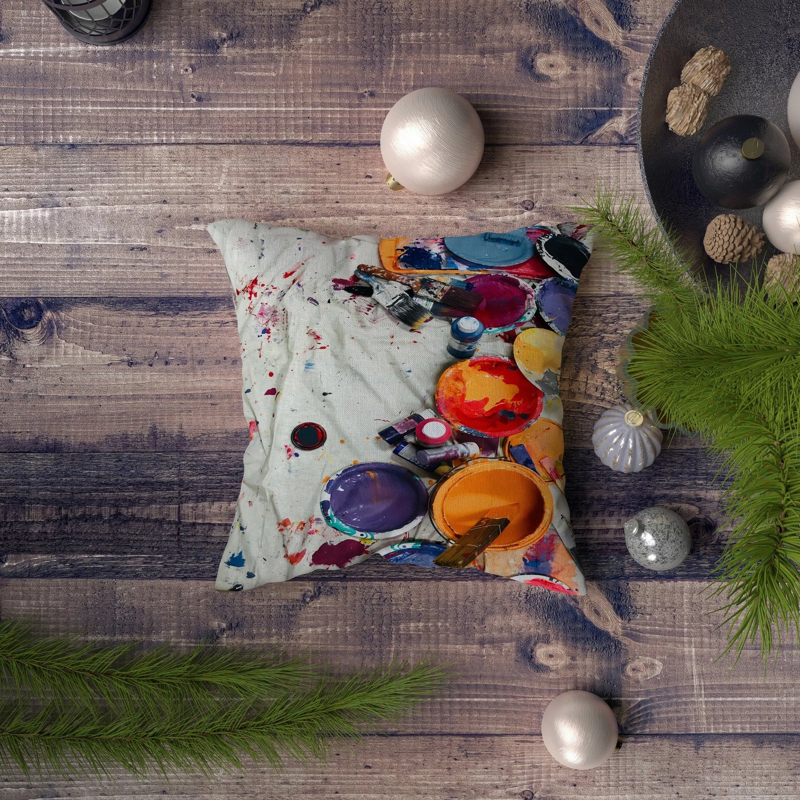 Jastëk Aberto Design, NYXMAS043, shumëngjyrësh, 43x43cm