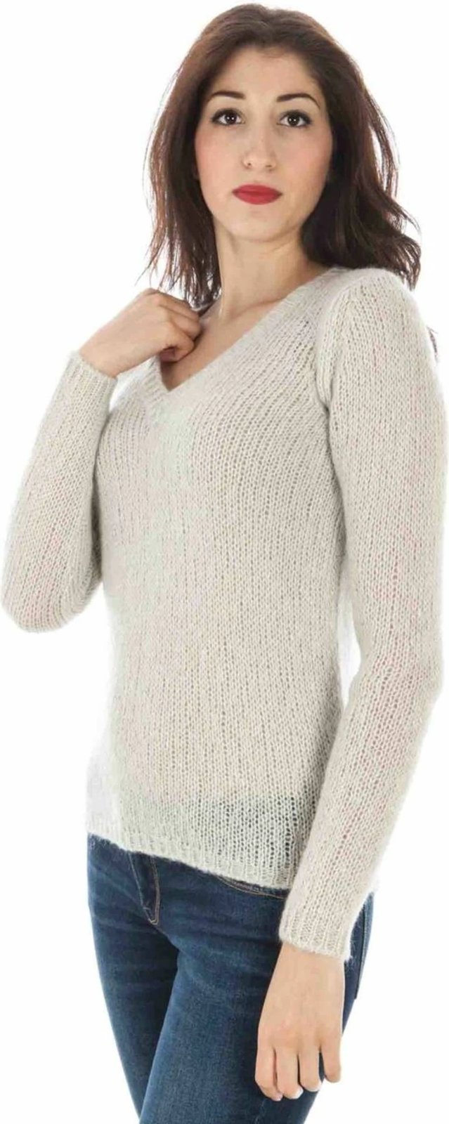 Xhemper femra Fred Perry, i bardhë