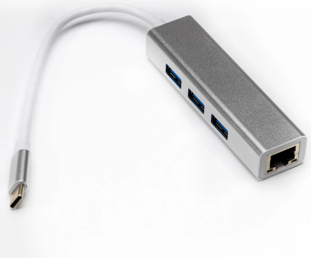 Docking Station HUB Techtonic Type C nav USB3.2 til RJ45 Ethernet