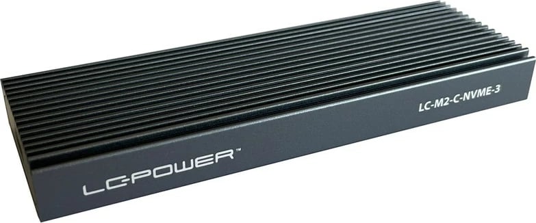 Kasë LC-Power LC-M2-C-NVME-3 për SSD M.2, USB Type-C, e zezë