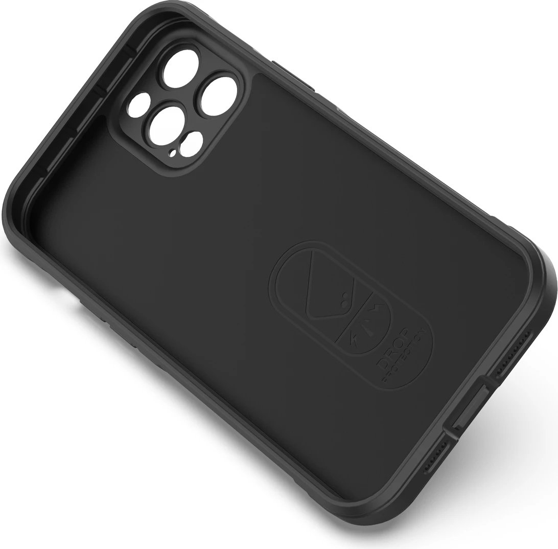 Mbështjellës Hurtel Magic Shield Case për iPhone 12 Pro Max, fleksibil, i blinduar, Kaltër e errët