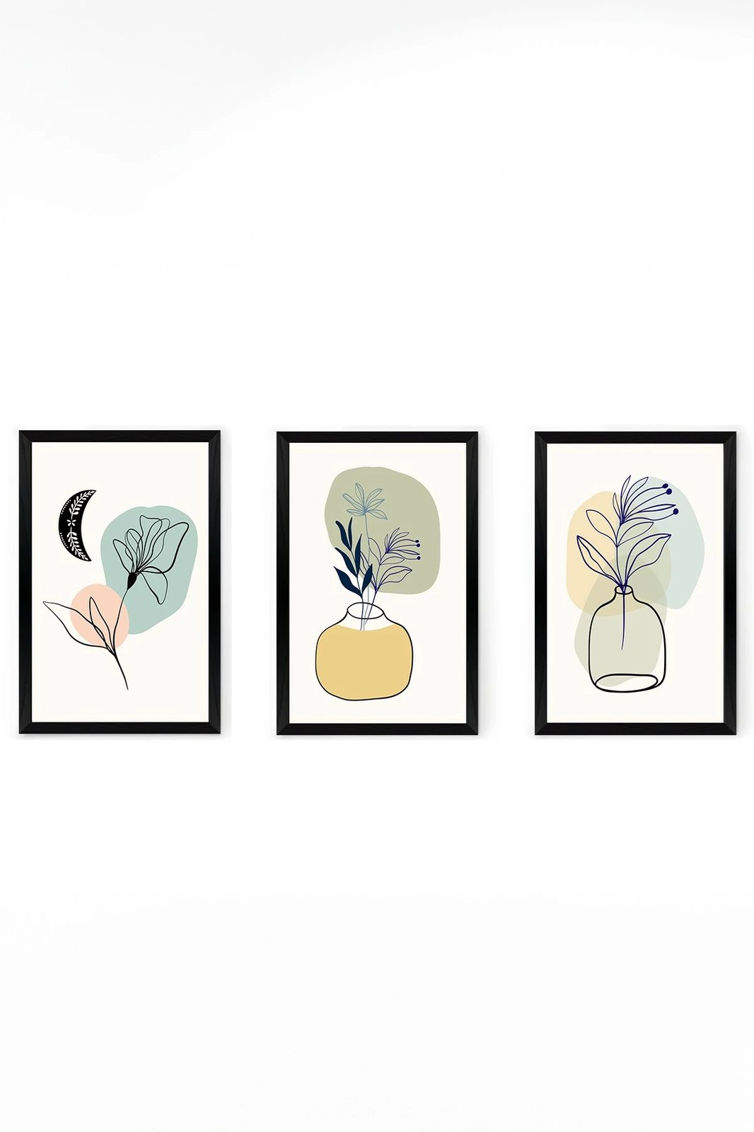 Set pikturash dekorative (3 copë), Wallity, Artsycllct18