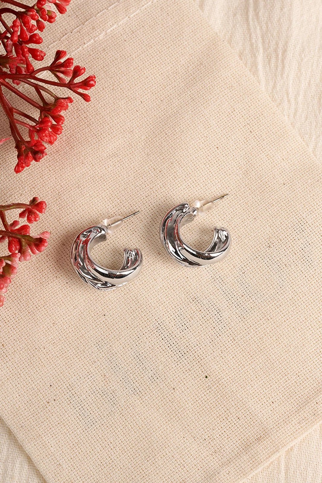 Vathë metalik Elika, ngjyrë argjendi, ELKGC68363