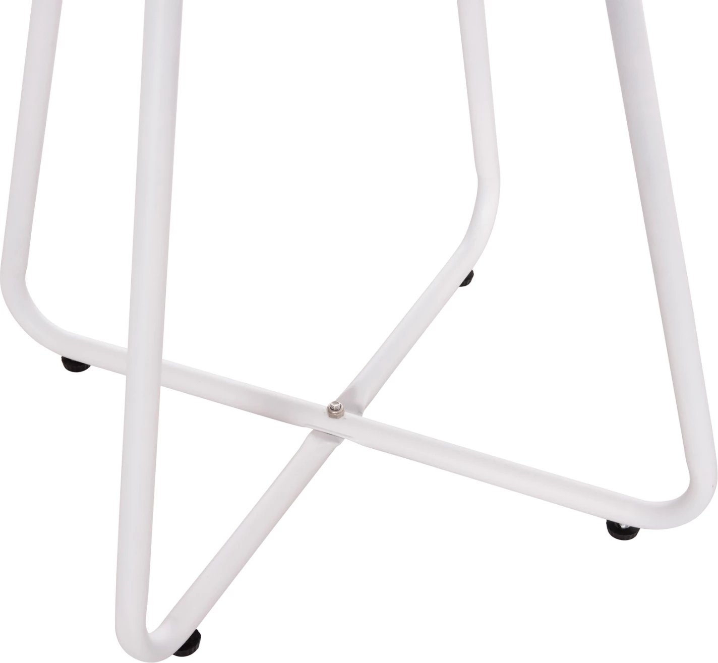 Tavolinë anësore e rrumbullakët SAMMON FH6271.02 metalike, ngjyrë e bardhë, Φ45x50Hcm