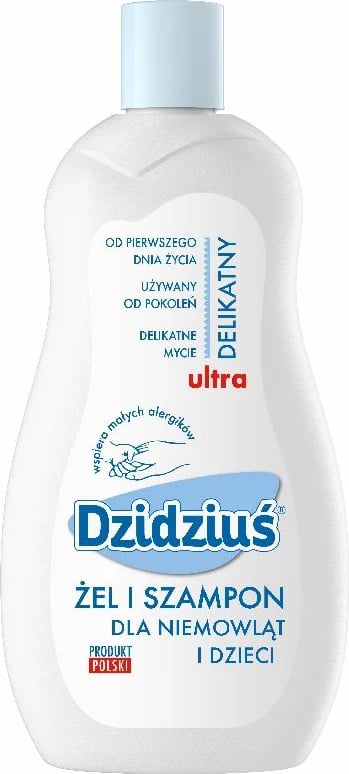 Gel dhe Shampon për fëmijë Dzidziuś 500ml Gel dhe Shampon për fëmijë Dzidziuś 500ml
