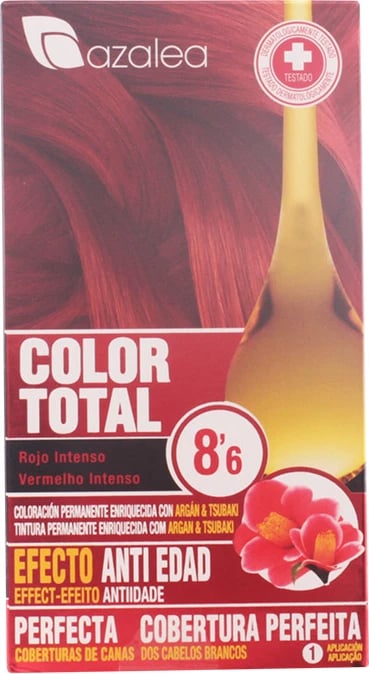 Ngjyrë për flokë Azalea Color Total 8.6, e kuqe intensive