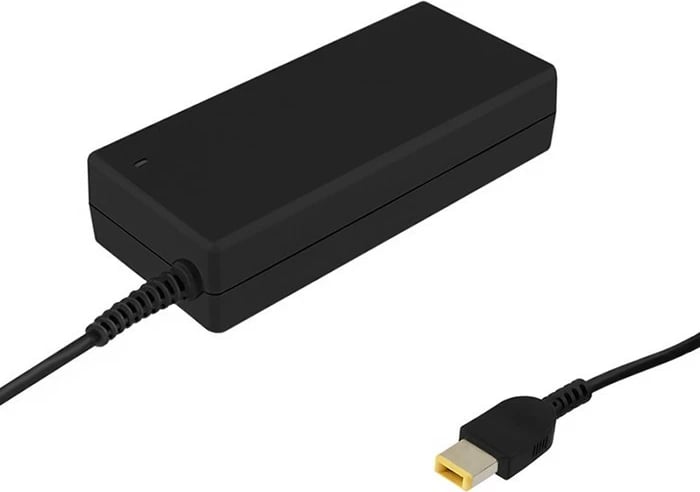 Adapter rryme Qoltec për Lenovo, 90W, 20V, 4.5A, Slim Tip, i zi