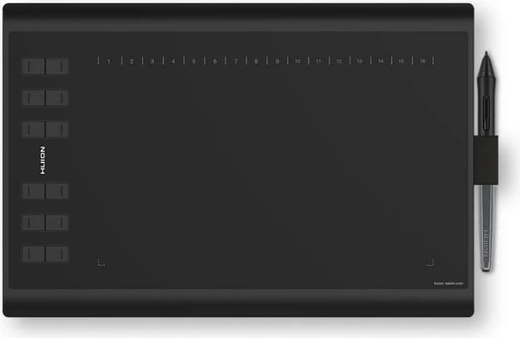 Tablet grafik HUION H1060P, 5080 lpi, 250x160mm, i zi