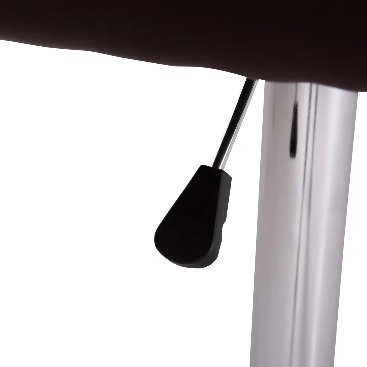 Karrige për bar rrotulluese DIANA, lëkurë PU kafe, metal krom, 44x52x109cm, set prej 2 copash