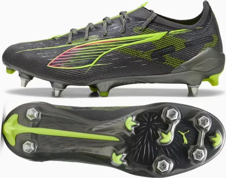 Atlete futbolli për meshkuj Puma, të hirtë