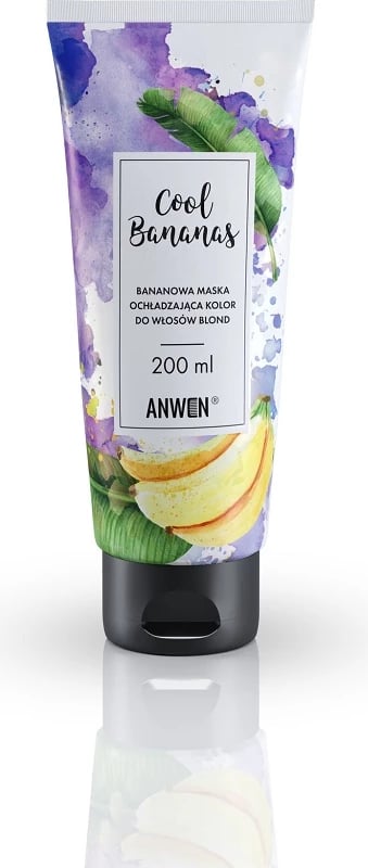 Maskë për flokë për femra Anwen Cool Bananas për flokë bionde 200ml