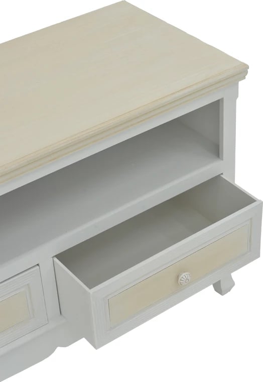 Dollap TV Joliene, ngjyrë natyrale-antike, MDF, 100x42x61cm