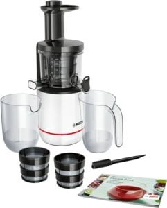 Shtrydhëse frutash Bosch, 150 W, e bardhë/zezë