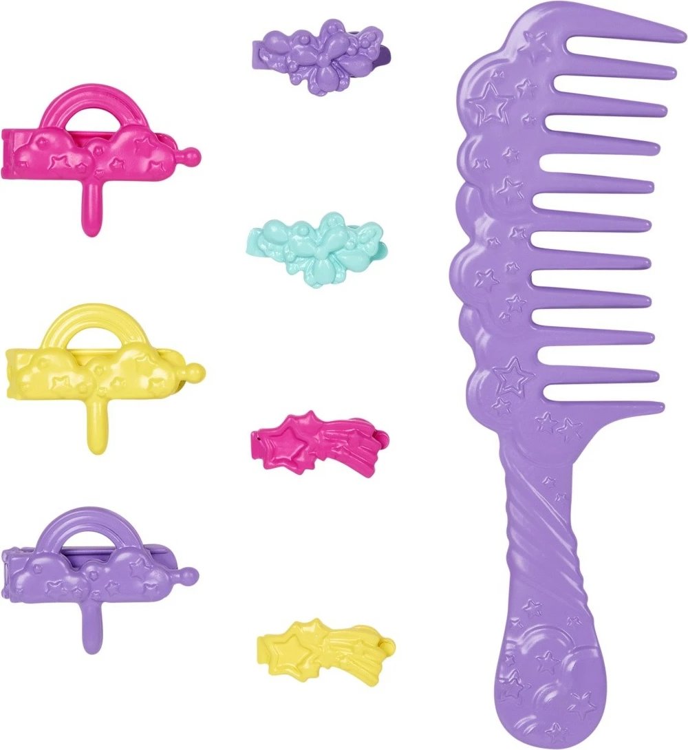Kukull Barbie Dreamtopia Princess me kaçurrela, Mattel JCW55, me aksesorë, shumëngjyrëshe
