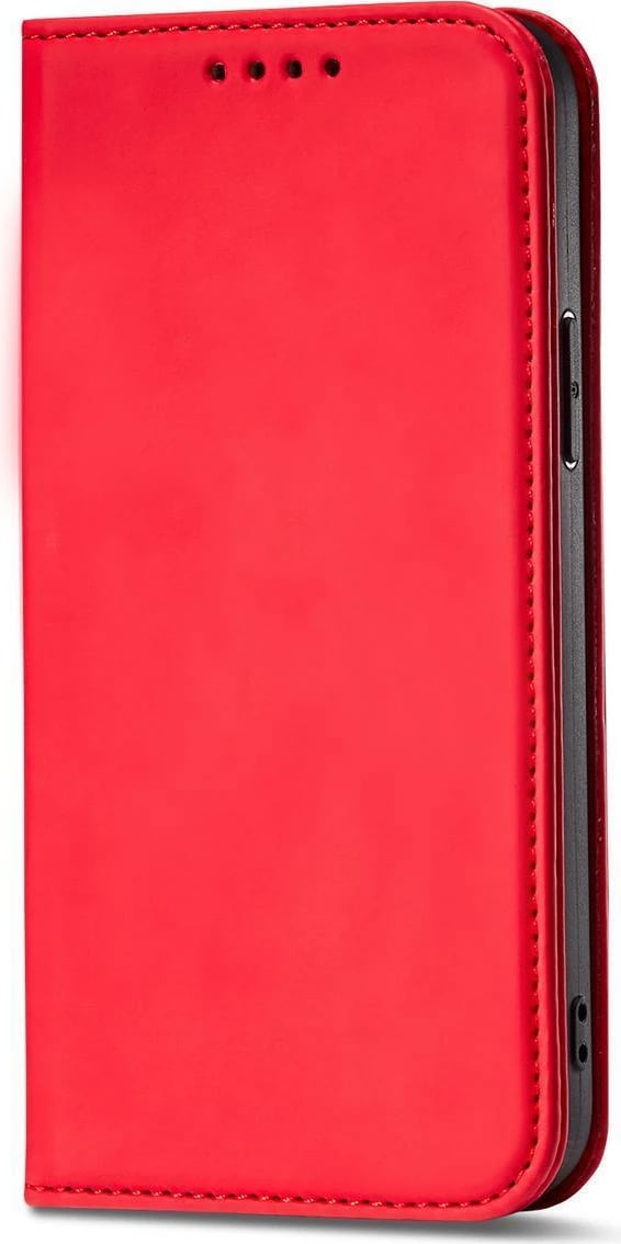 Mbështjellës Hurtel Magnet Card Case për Samsung Galaxy S23+, me kapak, xhep kartelash, i kuq