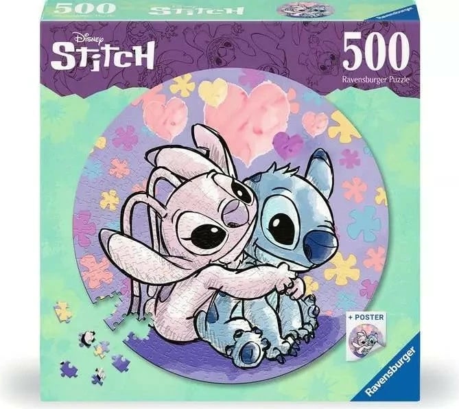 Puzzle Ravensburger Lilo & Stitch, 500 pjesë, për fëmijë dhe të rritur