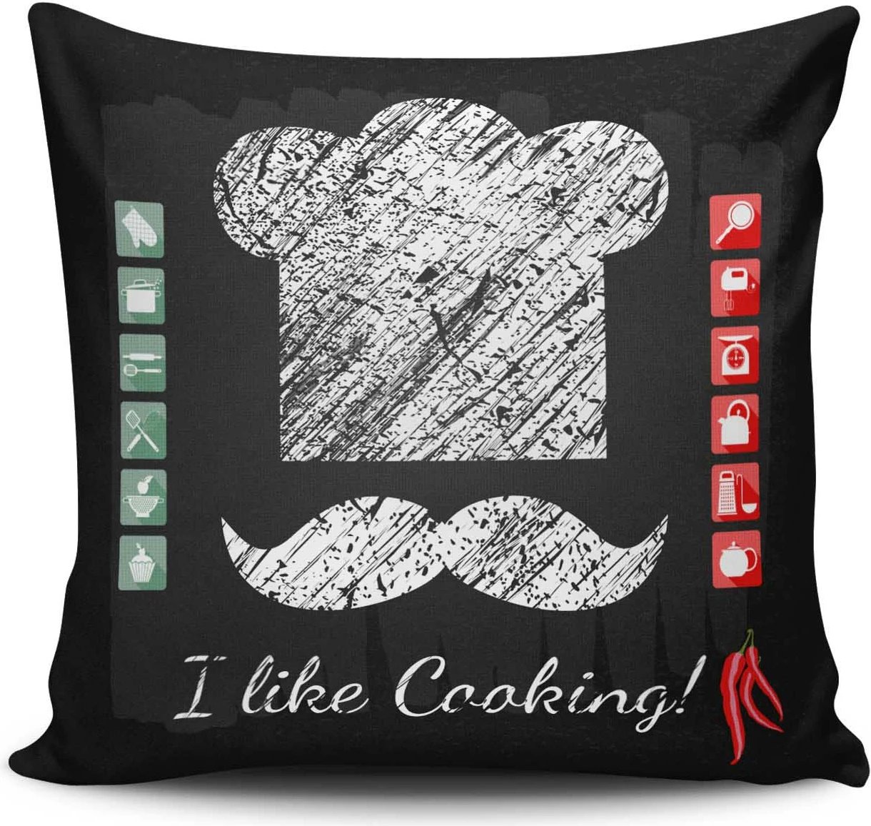 Jastëk dekorativ Aberto Design, NKRLNT-307, shumëngjyrësh, 43x43cm