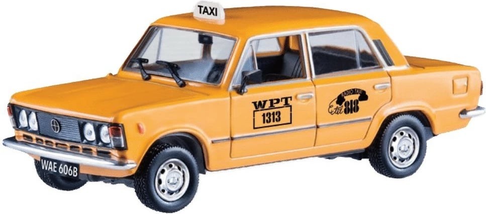 Model makine Daffi Fiat 125p Zmiennicy, 1:43, Metal/Plastik, e verdhë